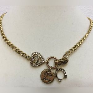 Juicy Couture Lady Juicy Lucky Horseshoe Choker Necklace